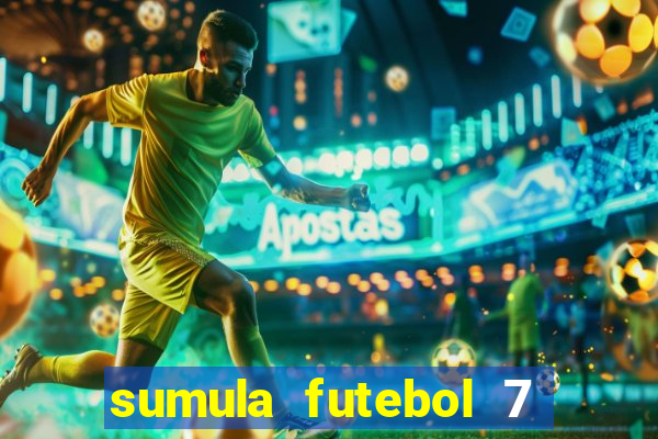 sumula futebol 7 society excel